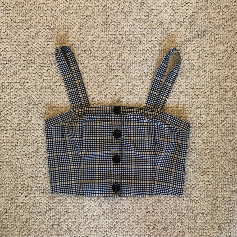 Plaid crop top